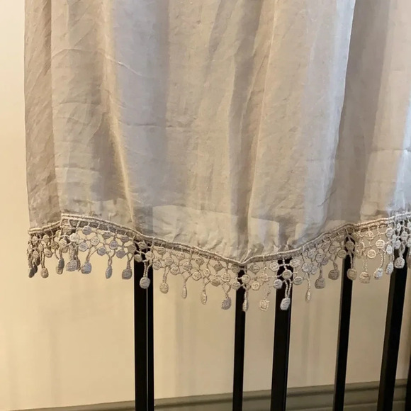 GIUSY silk top with lace - Picture 4 of 5